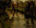 Woodland Scene With A River Norwegian Frits Thaulow